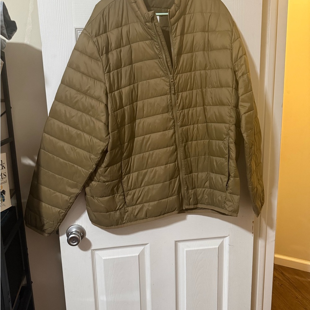Old Navy Olive Puffer Jacket